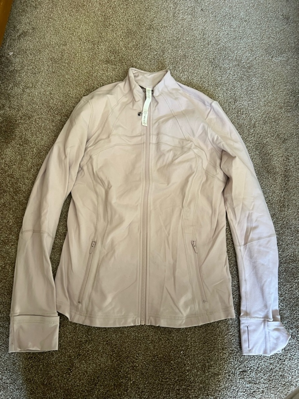 lululemon athletica Pale Pink Zip Jacket